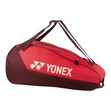 Torba na rakiety Yonex Team Racquet (torba na sprzęt, 2 główne komory) 2026 czerwona 6-sztukowa